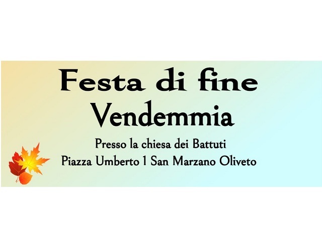 San Marzano Oliveto | Festa di fine Vendemmia